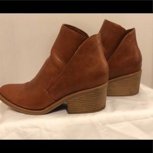Chestnut Brown Slide On Booties